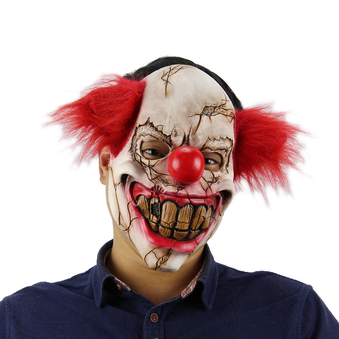Halloween Maske für Erwachsene – Gruselige Vampir-Dämonenmaske für Kostümpartys & Deko