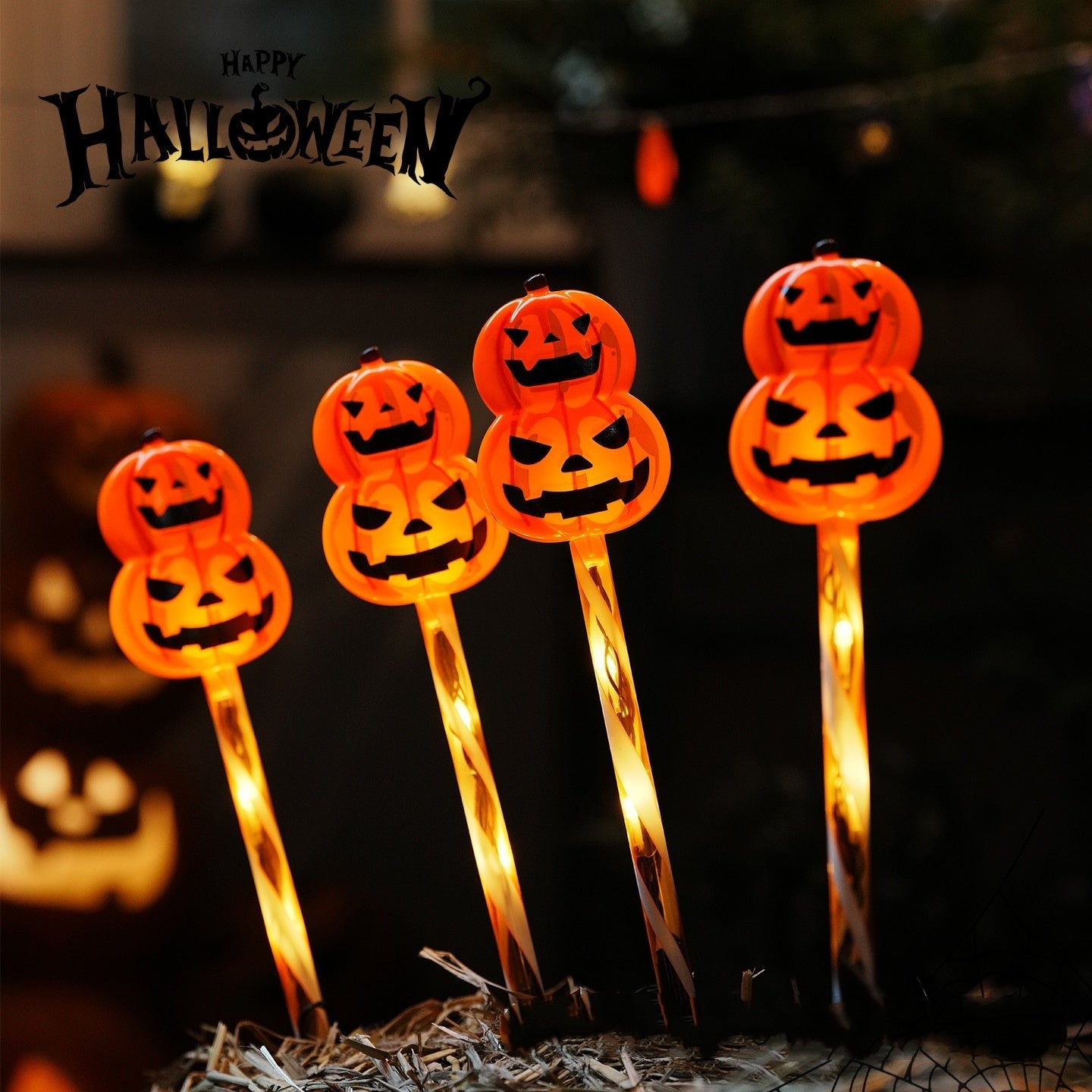 Halloween Deko – LED Geister Gartenlichter für Halloweenpartys und Außenbereich