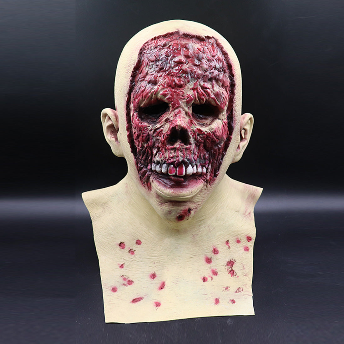 Halloween Latexmaske für Erwachsene – Gruselige Zombie Horror Vollkopfmaske