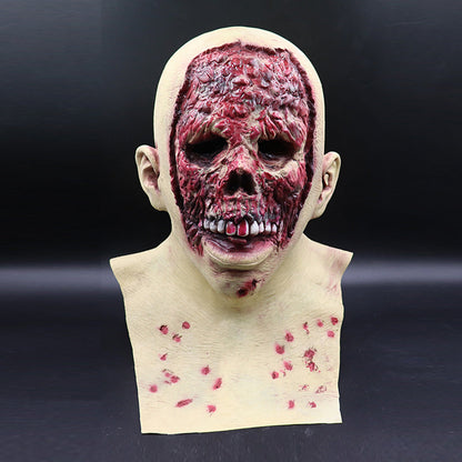 Halloween Latexmaske für Erwachsene – Gruselige Zombie Horror Vollkopfmaske