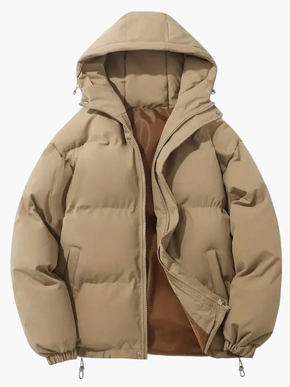 Herren Winter Steppjacke mit Kapuze – Klassischer Stil für kalte Tage