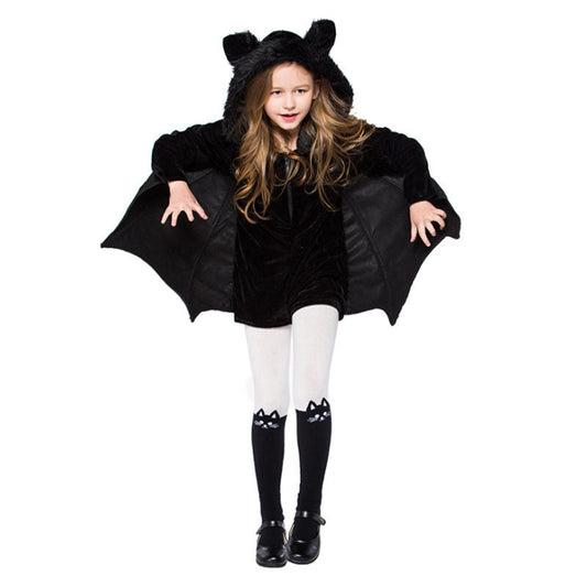 Kinder Halloween Fledermaus Kostüm Unisex – Perfekt für Halloween-Partys & Verkleidung