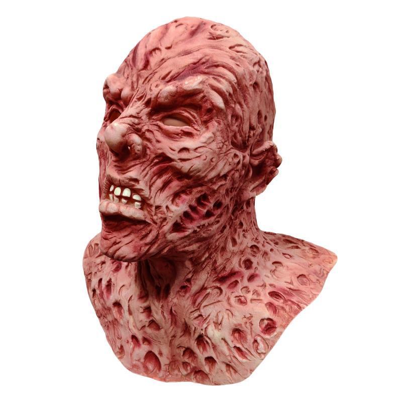 Halloween Herren Freddy Latex Maske – Gruselige Horror Kostümmaske für Erwachsene