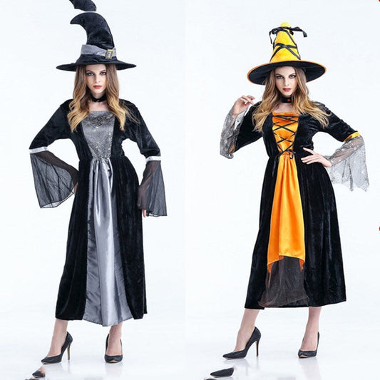 Damen Halloween Hexenkostüm Set – Zauberhafte Verkleidung für Party & Karneval