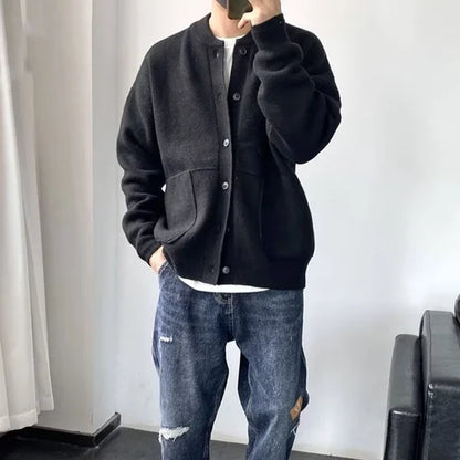 Herren Strickjacke Cardigan – Moderner Freizeit-Look, Bequemer Alltagsbegleiter