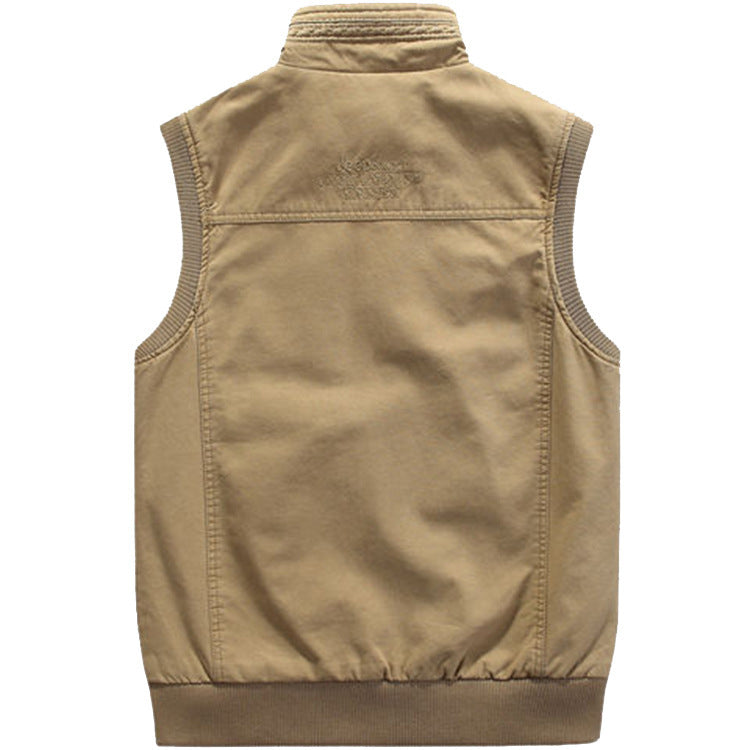 Herren Outdoor-Weste mit Stehkragen und Funktionstaschen