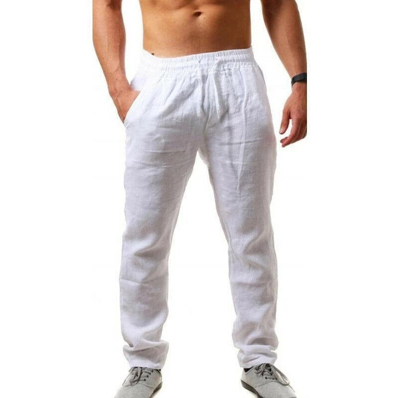 Jeffrey – Atmungsaktive Herren Leinen Freizeithose
