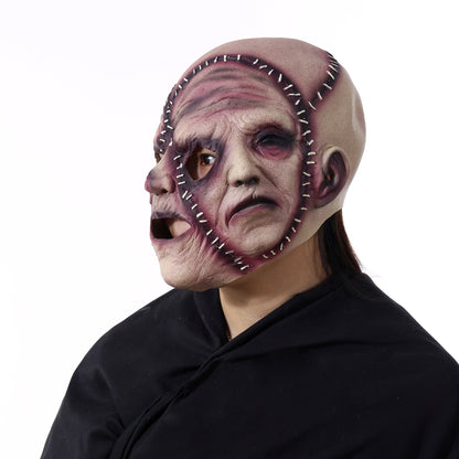 Halloween Drei-Seiten-Frankenstein Gesichtsmaske für Erwachsene – Gruselige Kostümmaske für Horror-Partys