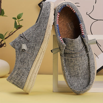 Herren Slip-On Loafer für Freizeit und Alltag – Komfortabler Canvas Slipper