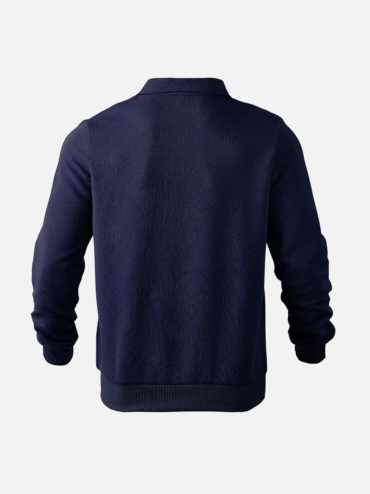 Herren Halbzip-Pullover mit dezentem Muster – Modern & Vielseitig für Alltag und Büro