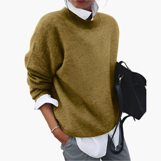Damen Eleganter Oversize-Pullover für Business & Freizeit – Moderner Strickpullover