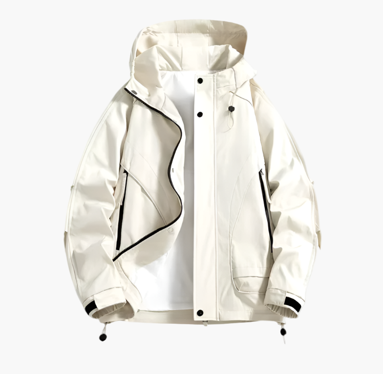 Herren Outdoor Windbreaker Jacke – Wasserdichte, Atmungsaktive Übergangsjacke für Freizeit & Sport