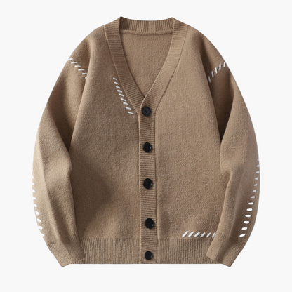 Herren Strick-Cardigan mit Knopfleiste – Modischer Freizeit-Look für Herbst & Winter