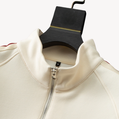 Herren Trainingsanzug mit modernem Schnitt und sportlicher Halbreißverschluss-Sweatjacke – Perfekt für Freizeit und Sport