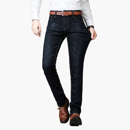 Herren Stretch-Jeans Gerade Schnitt – Bequeme Alltagsjeans für Arbeit & Freizeit