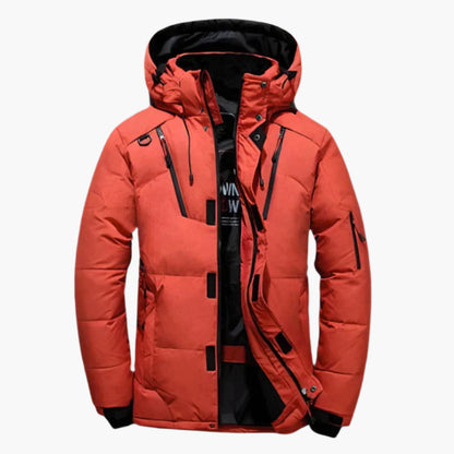 Herren Daunenjacke Winter Outdoor Warm Sportlich mit Kapuze – Elegante Steppjacke für Alltag & Freizeit