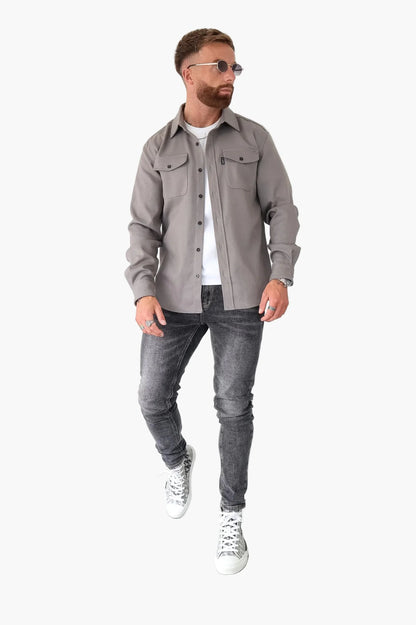 Herren Overshirt Jacke – Modernes Freizeit Hemdjacke für Alltag und Büro