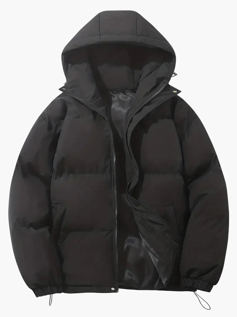 Herren Winter Steppjacke mit Kapuze – Klassischer Stil für kalte Tage
