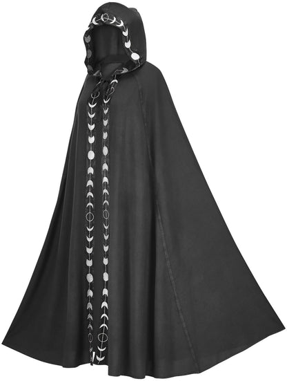 Halloween Umhang mit Kapuze – Mystischer Mantel für Damen und Herren – Perfekt für Kostüme & Partys
