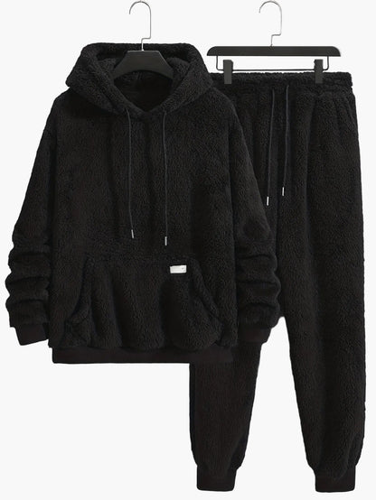 Herren Fleece Hausanzug Set Kapuzenpullover & Jogginghose – Kuscheliges Freizeit-Outfit für Herbst und Winter