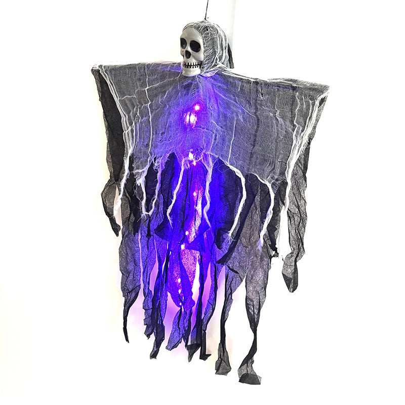 Halloween Hängende Geister-Dekoration mit LED-Lichtern – Gruselige Party- und Gartendeko