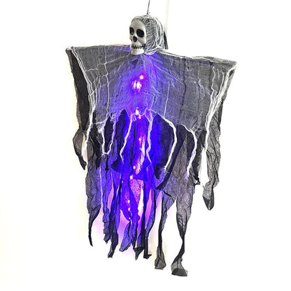 Halloween Hängende Geister-Dekoration mit LED-Lichtern – Gruselige Party- und Gartendeko