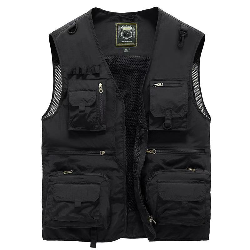Herren Outdoor Multifunktions-Weste für Angeln, Camping und Abenteuer – Atmungsaktiv & Vielseitig