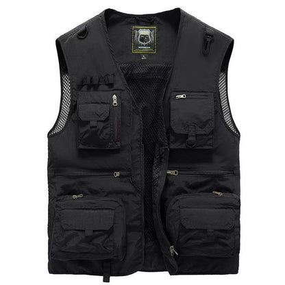 Herren Outdoor Multifunktions-Weste für Angeln, Camping und Abenteuer – Atmungsaktiv & Vielseitig