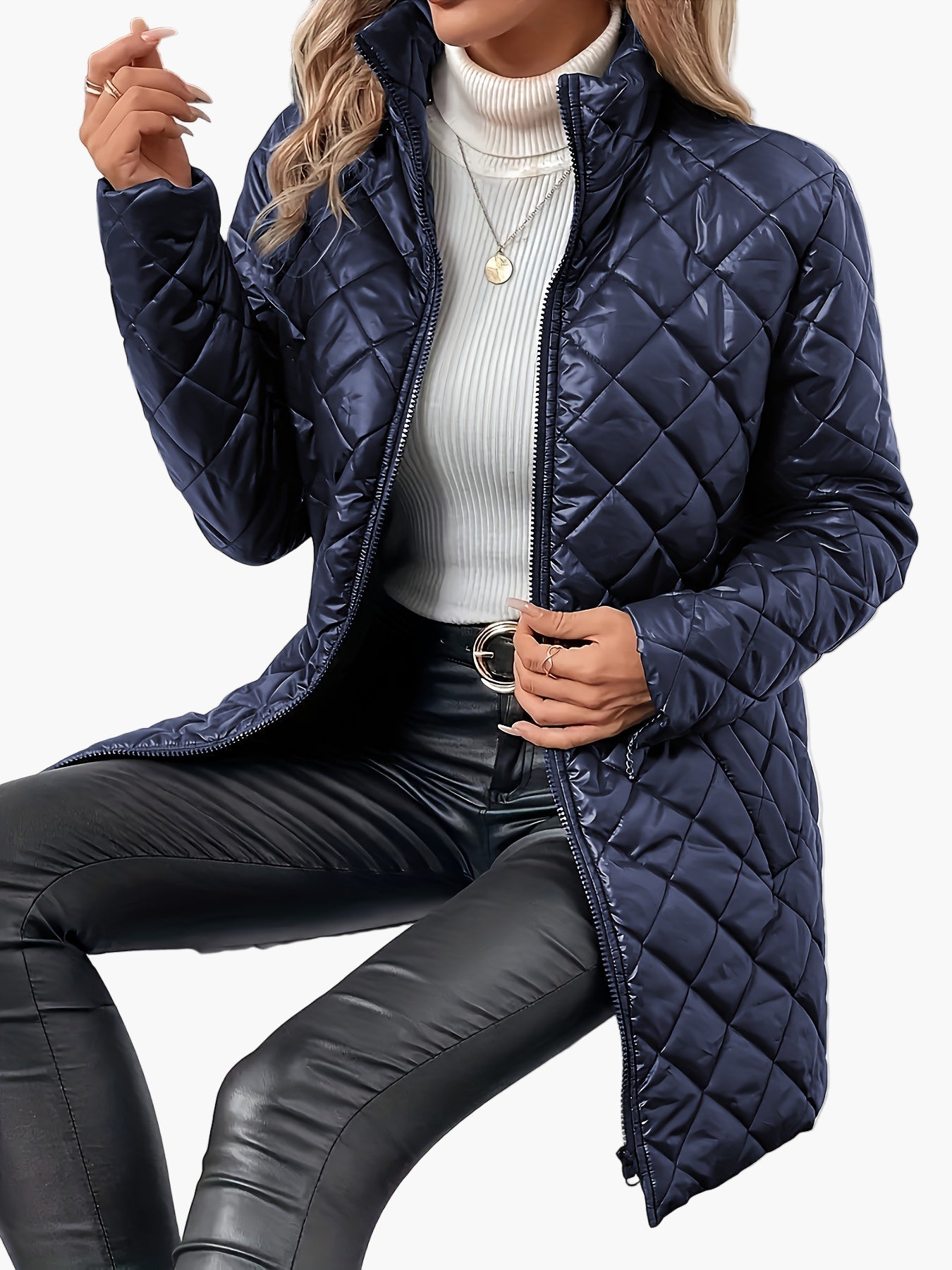 Damen Steppjacke im modernen Casual-Look – Perfekt für Herbst und Winter