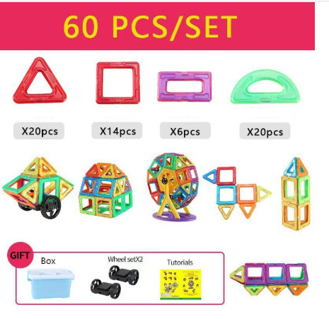 Magnetische Konstruktionsspielzeug Bausteine für Kinder – Lernspielzeug Set, Kreatives Baukasten Pädagogisches Spielzeug