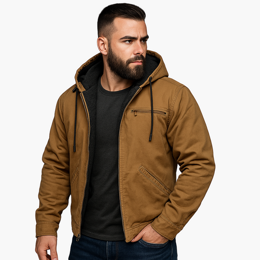 Herren Übergangsjacke mit Kapuze – Eleganter Freizeit- und Outdoor-Stil für den Herbst
