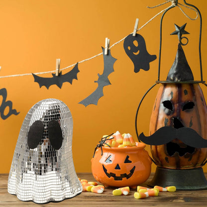 Halloween Deko Geister Figuren – Disco Spiegelglas für gruselige Partys & Spuk-Atmosphäre