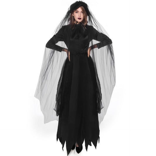 Damen Halloween Kostüm Spukende Braut – Perfekt für Gruselige Partys & Cosplay