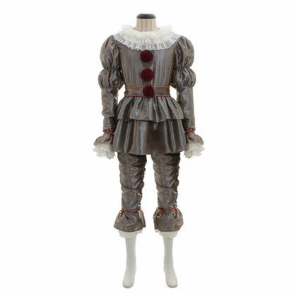 Halloween Kostüm Pennywise Clown Unisex – Gruseliges Outfit für Erwachsene