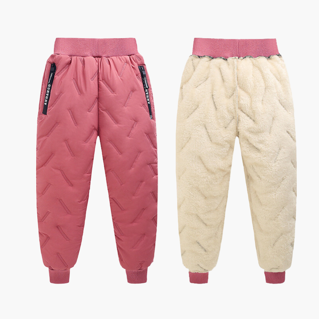 Kinder Winter Outdoorhose mit Fleecefutter – Wasserdicht & Winddicht, Ideal für Schnee & Sport