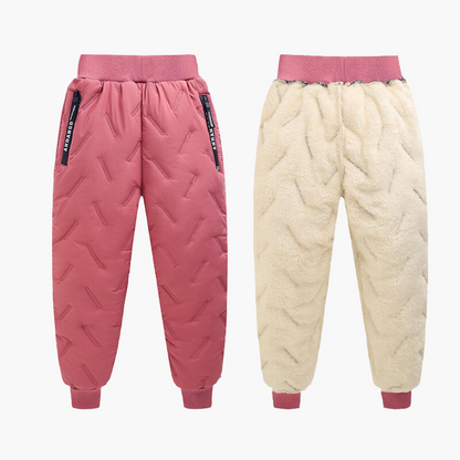 Kinder Winter Outdoorhose mit Fleecefutter – Wasserdicht & Winddicht, Ideal für Schnee & Sport