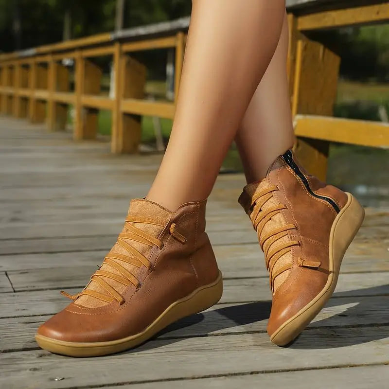 Damen Komfort-Stiefeletten für Alltag und Freizeit – Modische Herbst/Winter Boots