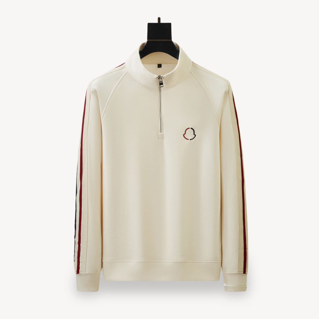Herren Trainingsanzug mit modernem Schnitt und sportlicher Halbreißverschluss-Sweatjacke – Perfekt für Freizeit und Sport