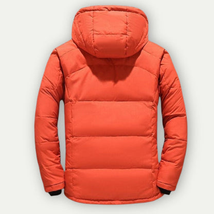 Herren Daunenjacke Winter Outdoor Warm Sportlich mit Kapuze – Elegante Steppjacke für Alltag & Freizeit