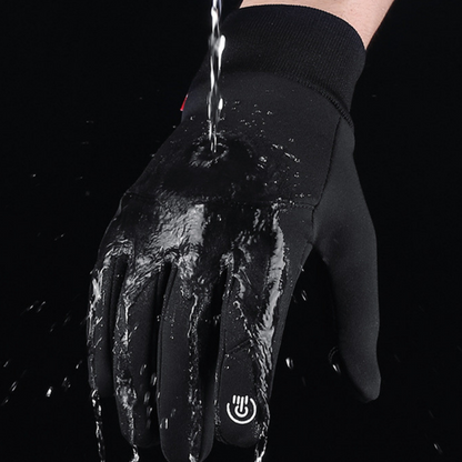 Herren Touchscreen Winterhandschuhe – Winddicht, Wasserabweisend & Fleece-Innenfutter – Perfekt für Outdoor, Sport & Alltag