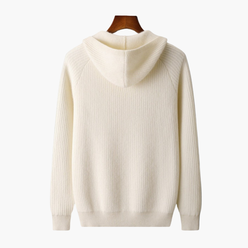 Herren Premium Hoodie Strickjacke – Stilvoller Kapuzenpullover für Alltag und Freizeit