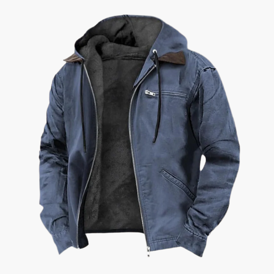 Herren Freizeitjacke mit Kapuze und Reißverschluss – Urban Outdoor Style für Alltag und Abenteuer