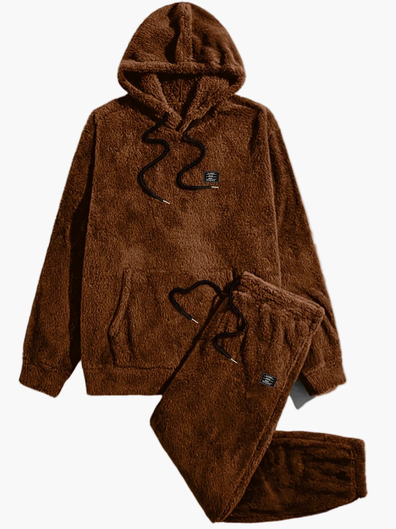 Herren Fleece Hausanzug Set Kapuzenpullover & Jogginghose – Kuscheliger Freizeit-Look für Herbst und Winter