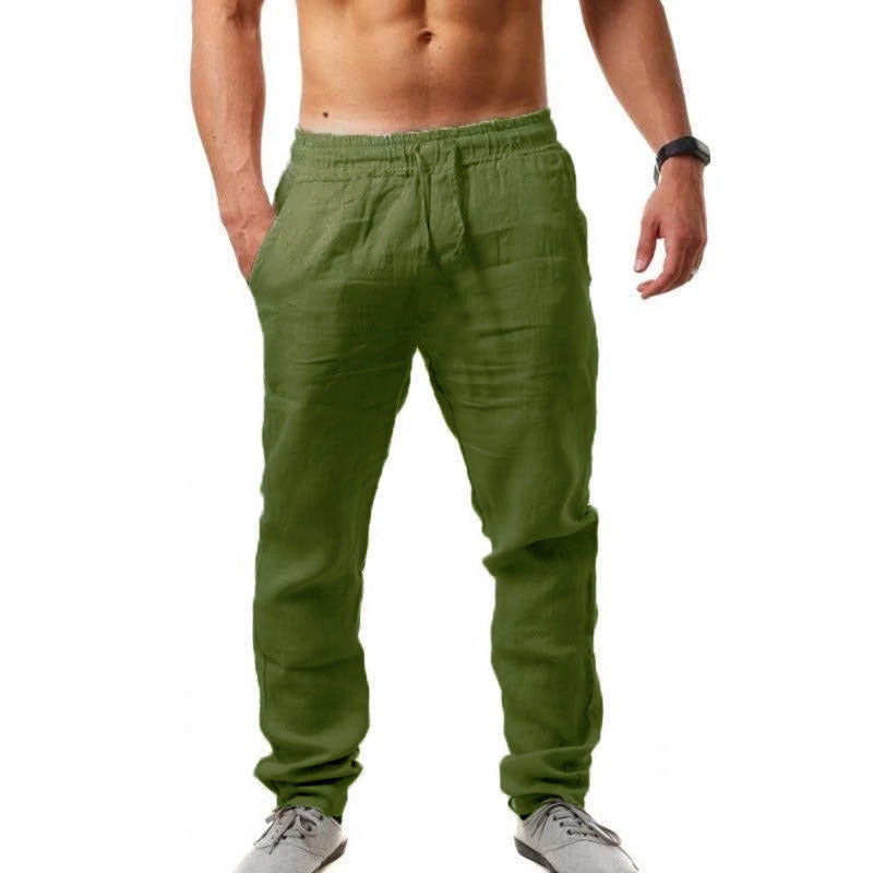 Jeffrey – Atmungsaktive Herren Leinen Freizeithose