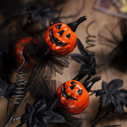 Halloween Kürbis Zweige Dekoration für Partys und gruselige Atmosphäre