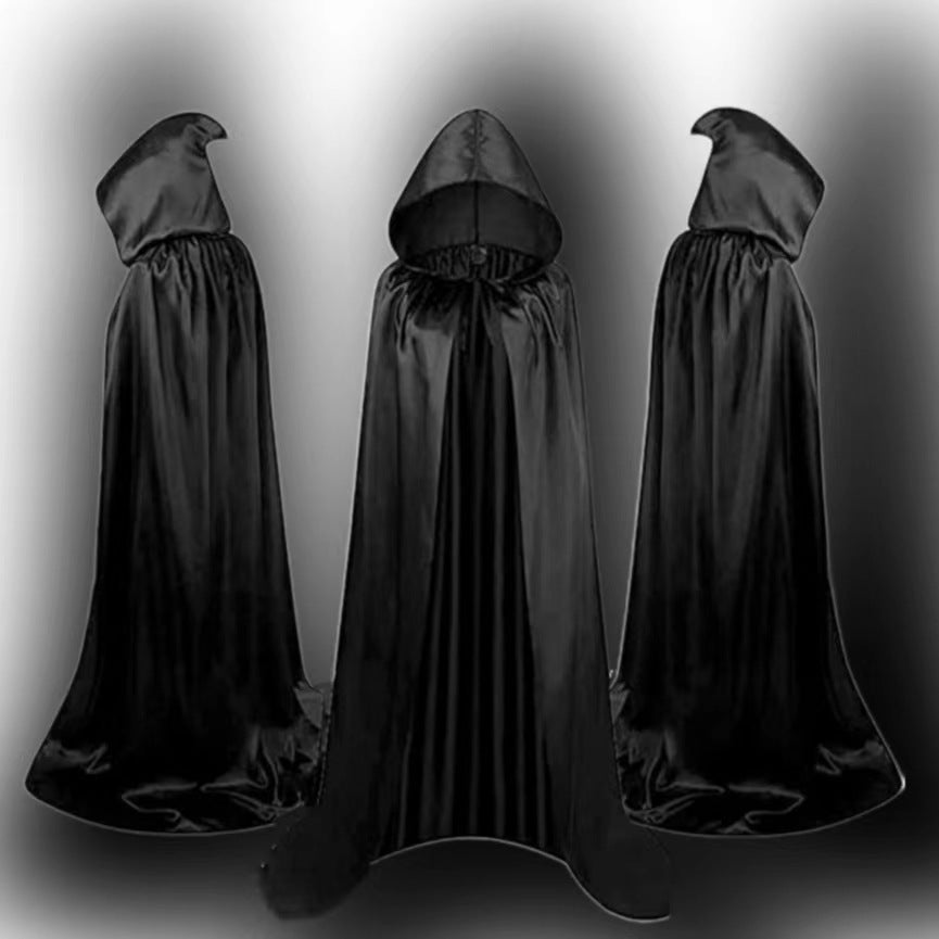 Halloween Umhang für Erwachsene – Reversibler Vampir & Hexen Mantel – Perfekt für Kostüm, Party & Gruselspaß