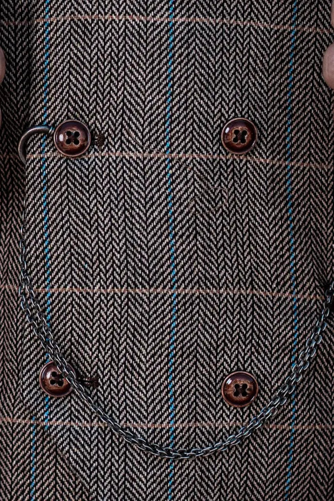 Herren Dreiteiliger Anzug Double Breasted – Klassischer Britischer Stil für Business & Events