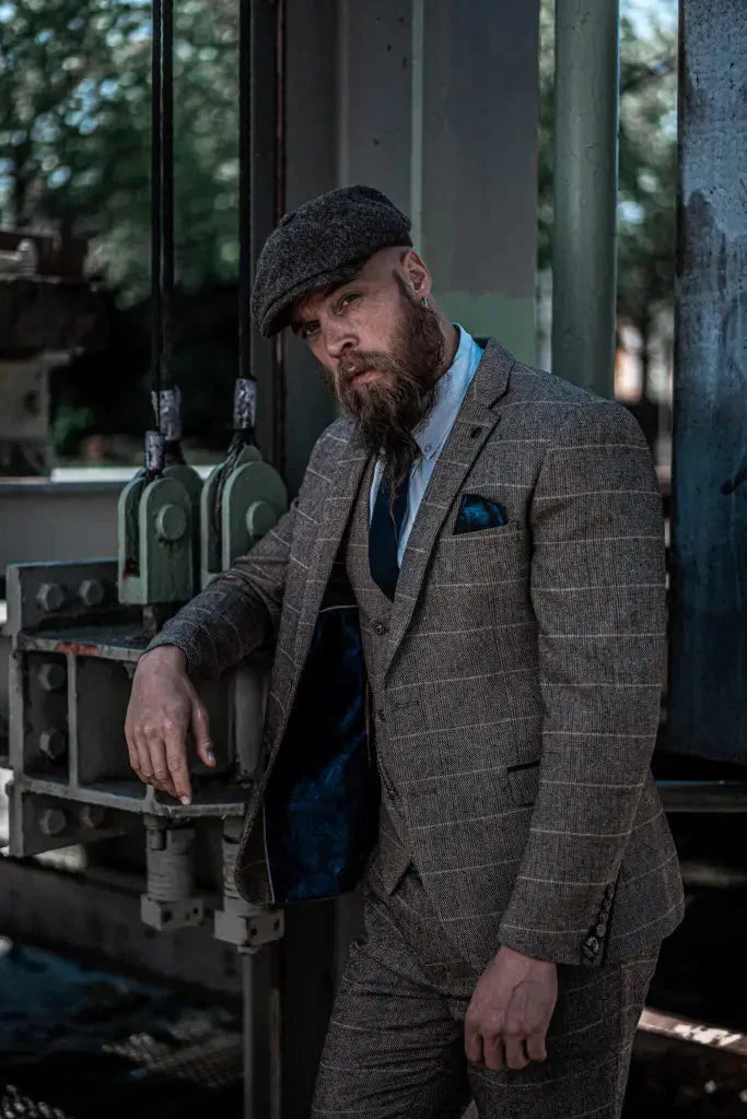 Herren Dreiteiliger Anzug Double Breasted – Klassischer Britischer Stil für Business & Events