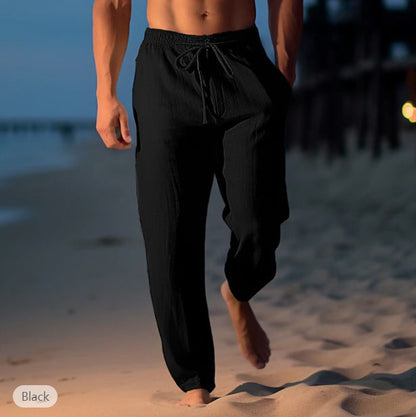 Zoe – Bequeme Damen-Strandhose mit elastischem Bund
