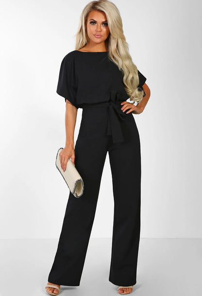 Margaret – Modischer Damen-Jumpsuit mit Schnürung und Knöpfen